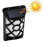 66 LED Solar Flame Courtyard Flood Light Lampada da parete Outdoor Prato Landscape Street Light Lampada a induzione