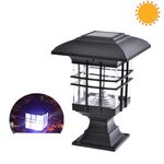 Lampada da parete per giardino decorativa da esterno impermeabile con luce solare a colonna (luce bianca)