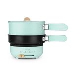 Nathome NDG01 Viaggiare Pieghevole Pieghevole Pieghevole Pieghevole Pieghevole Pan Cucina elettrica, Spina cinese (blu)