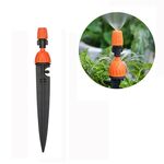 Apparecchiature regolabili da giardinaggio Micro-Spray Irrigazione a goccia Irrigatore Atomizzatore Dispositivo di irrigazione automatico, Dimensioni: 21 cm (Arancione)