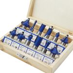 Set di frese per la lavorazione del legno Set di taglierine per macchine da taglio elettriche per fresatrici per legno, stile: 1/2 manico blu