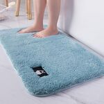 Tappetino da bagno assorbente per WC da bagno Tappetino da letto antiscivolo per camera da letto, dimensioni: 60x90cm (azzurro)