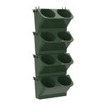Decorazione di interni Pianta da parete Vaso da fiori Soggiorno Balcone Verticale verde Scatola da piantagione Combinazione stereo Vaso da parete, Dimensioni: 24x14x57 cm (Verde scuro)