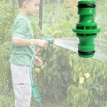 Attrezzo da giardino in plastica con connettore rapido per tubo di prolunga per riparazione ciuccio a due vie a 2 punti (verde)