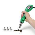 Soffiatore ad aria calda BAKU BA-8034 da 650 W, utensile termico da 100-500 gradi Celsius con 3 ugelli, spina UE 220 V