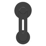 Supporto di espansione magnetico per laptop AhaStyle WG26-5 in alluminio MagSafe Circle, supporto portatile regolabile per telefono (nero)