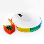 Scatola per pillole intelligente con temporizzazione portatile per una settimana Scatola per medicinali elettronici per ricordare anziani (arcobaleno)