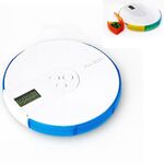 Scatola per pillole intelligente con temporizzazione portatile per una settimana Scatola per medicina elettronica per anziani (blu)