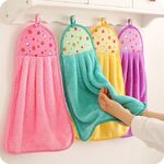 5 PCS Modello di frutta Bagno Cucina Appeso Asciugamani di stoffa assorbenti in pile di corallo Consegna a colori casuale