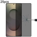 Per Samsung Galaxy S25 Ultra 5G, 25 pezzi, pellicola protettiva in vetro temperato anti-spia a copertura totale, supporta lo sblocco con impronta digitale.