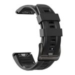 Cinturino per orologio sportivo in silicone puro da 22 mm xDfind Gamin (nero)
