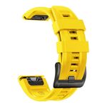 Cinturino per orologio sportivo in silicone puro da 22 mm xDfind Gamin (giallo)