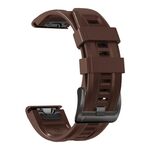 Cinturino per orologio sportivo in silicone color puro per Gamin xDfind da 22 mm (marrone)