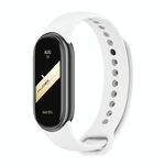 Cinturino per orologio in silicone tinta unita con fibbia in metallo xDfind per Xiaomi Smart Band 10/9/8 (bianco)