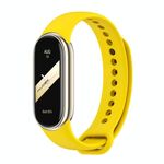 Per Xiaomi Smart Band 10/9/8 xDfind Cinturino in silicone tinta unita con fibbia in metallo (giallo)