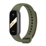 Cinturino per orologio in silicone tinta unita con fibbia in metallo xDfind per Xiaomi Smart Band 10/9/8 (verde militare)