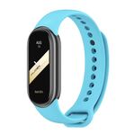 Cinturino per orologio in silicone tinta unita con fibbia in metallo xDfind per Xiaomi Smart Band 10/9/8 (blu cielo)