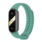 Cinturino per orologio in silicone tinta unita con fibbia in metallo xDfind per Xiaomi Smart Band 10/9/8 (blu corvo)