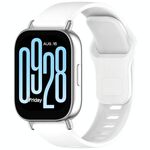 Cinturino in silicone con fibbia inversa tinta unita per Redmi Watch 5 Active / Watch 5 Lite xDfind (bianco)