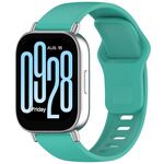 Cinturino in silicone con fibbia inversa tinta unita per Redmi Watch 5 Active / Watch 5 Lite xDfind (verde menta)