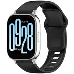 Cinturino in silicone con fibbia inversa tinta unita xDfind per Redmi Watch 5 Active / Watch 5 Lite (nero)