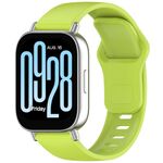 Cinturino in silicone con fibbia inversa tinta unita per Redmi Watch 5 Active / Watch 5 Lite xDfind (verde limone)