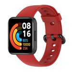 Cinturino integrato in silicone tinta unita per Redmi Watch 2 xDfind (rosso)