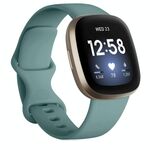 Cinturino in silicone per Fitbit Versa 4 / Versa 3 / Sense2 / Sense xDfind, taglia: S (verde pino)