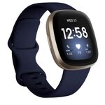 Cinturino in silicone per Fitbit Versa 4 / Versa 3 / Sense2 / Sense xDfind, taglia: S (blu notte)