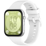 Per Huawei Watch Fit 3 trova il cinturino sportivo in silicone con fibbia colorata (bianco)