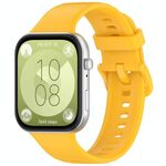 Per Huawei Watch Fit 3 trova il cinturino sportivo in silicone con fibbia colorata (giallo)