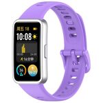 Cinturino per orologio in silicone lucido xDfind con bottone a pressione per Huawei Band 10/9/8 (viola)