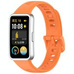 Cinturino per orologio in silicone lucido xDfind con bottone a pressione per Huawei Band 10/9/8 (arancione)