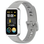 Cinturino per orologio in silicone lucido xDfind con bottone a pressione per Huawei Band 10/9/8 (grigio)