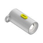Torcia elettrica portatile da esterno con porta di tipo C, potenza ultra bassa 210-230 lumen, modello: tipo C femmina (bianca)