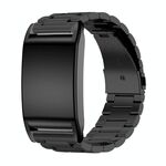 Per WHOOP 4.0 Cinturino per orologio in metallo massiccio a tre perle (nero)