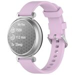 Cinturino in silicone con fibbia argentata a sgancio rapido per Garmin Lily 2 xDfind (viola)
