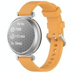 Cinturino da polso in silicone con fibbia argentata a sgancio rapido per Garmin Lily 2 xDfind (giallo)