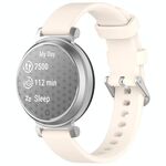 Cinturino da polso in silicone con fibbia argentata a sgancio rapido per Garmin Lily 2 xDfind (Starlight)