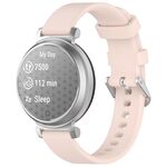 Cinturino in silicone con fibbia argentata a sgancio rapido per Garmin Lily 2 xDfind (rosa)