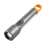 Torcia elettrica impermeabile telescopica con zoom laser bianco X725 per esterni