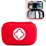 25 in 1 EVA Portable Car Home Outdoor Emergency Supplies Kit Survival Rescue Box (rosso)