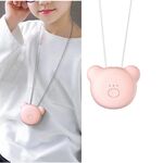 Purificatore d'aria per rimozione PM2,5 a ioni negativi con formaldeide collo stile orso mini (rosa)