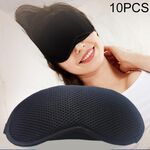 10 pezzi Maschera per gli occhi morbida per dormire in tessuto traspirante carbone di bambù
