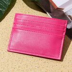 Porta carte di credito da uomo Fondina per patente di guida Porta carte di credito multi carta (rosa rossa)