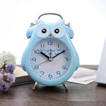 2 PCS Bambini Creativo Cartoon Owl Super Ring Metal Bell Student Sveglia (blu)