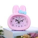 3 PC Orologi da casa per uso quotidiano Sveglia creativa per bambini coniglietto dei cartoni animati (rosa)