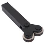 Kit di utensili zigrinati a due ruote in acciaio temprato e resistente, stile: 1,2 mm