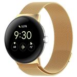 Cinturino magnetico in metallo milanese xDfind per Google Pixel Watch 3 da 45 mm (oro)