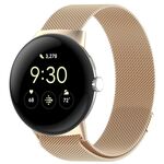 Cinturino magnetico in metallo Milanese xDfind per Google Pixel Watch 3 da 45 mm (oro champagne)